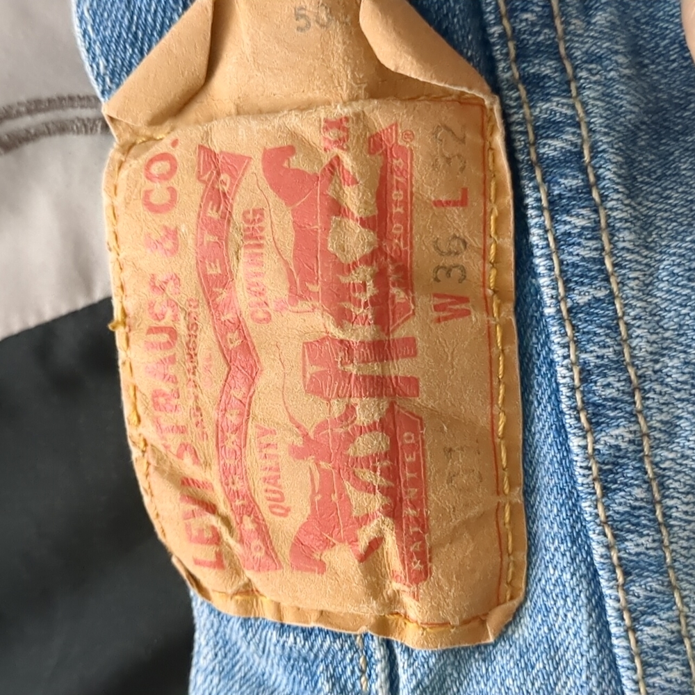 Levi's 501 W36xL32 light washed jeans